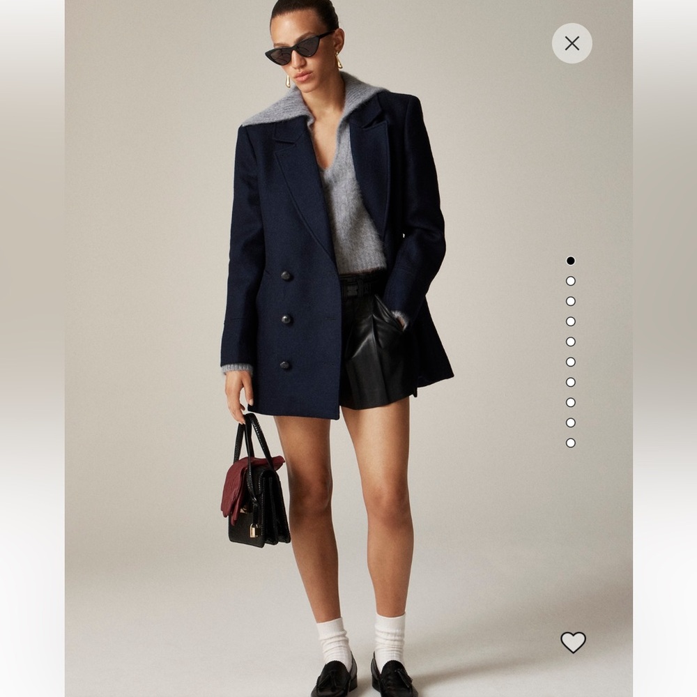 J.Crew Classic peacoat in Italian wool-blend melton